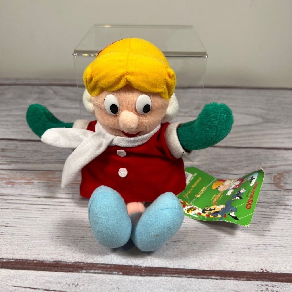 Karen Frosty The Snowman 8" Plush Vintage 1999 CVS Exclusive Stuffins Tags New!